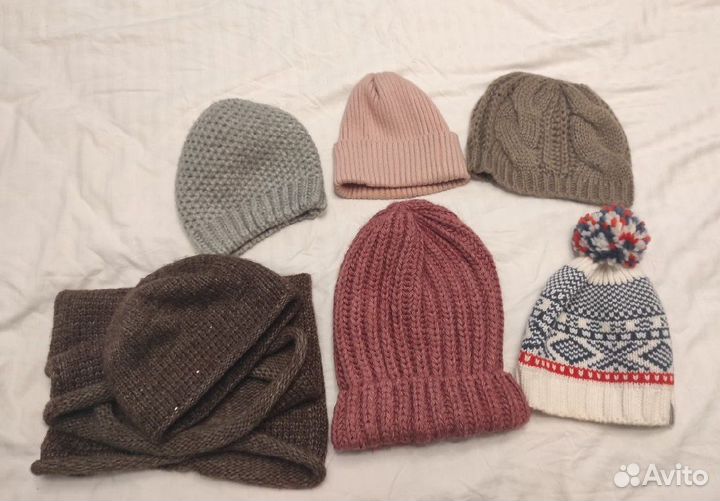 Шапки женские (осень, зима, со снудом)