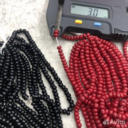 Винтажный чешский бисер