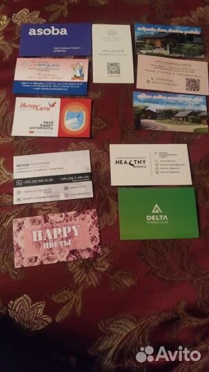 Визитки для коллекции РФ, рб, Польша, украина