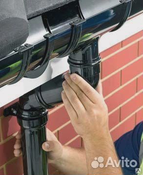 Установка водосточной системы, снегозадержателей