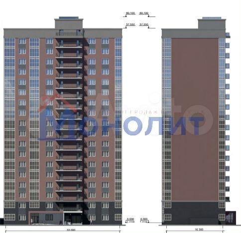 2-к. квартира, 68,1 м², 5/18 эт.