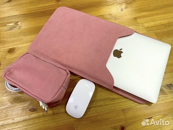 Вертикальный кожаный чехол MacBook 12/13/15/16 