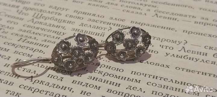 Серьги серебро СССР
