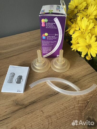 Новый набор сменных трубочек Philips Avent 2шт