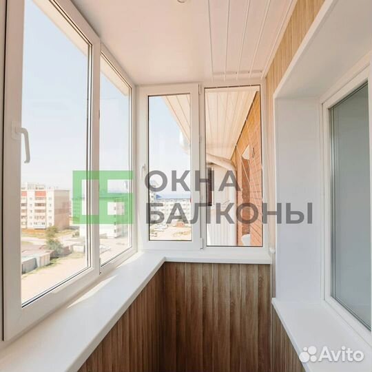 Остекление балконов. Окна пвх