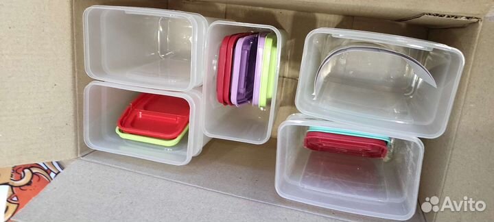 Контейнеры для сыпучих 8шт + наклейки