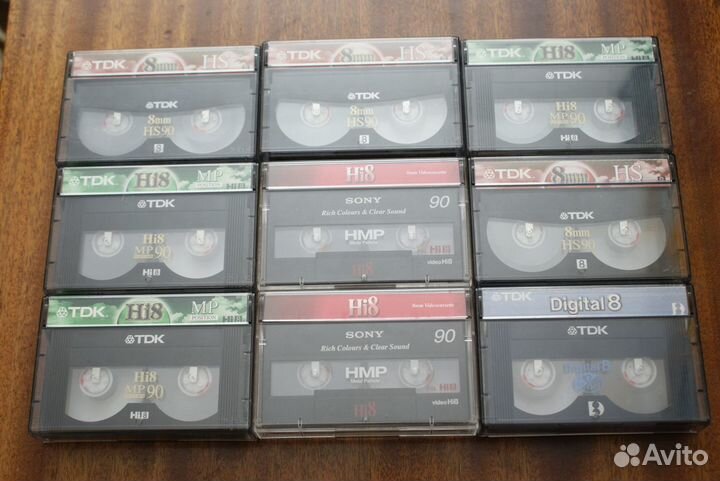Видеокассеты новые и б/у различных форматов