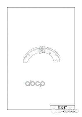 Колодки тормозные барабанные, задние K3337 Kash