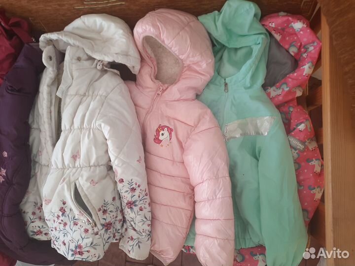Зимний костюм, куртки для девочки 104 пакетом