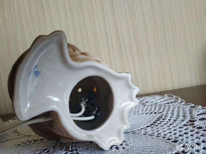 Сова ночник светильник винтаж фарфор