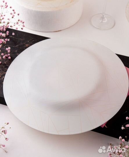 Набор тарелок подарочный на 6 персон новый