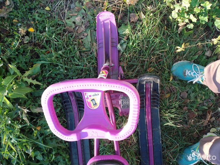 Детский снегокат с ручкой