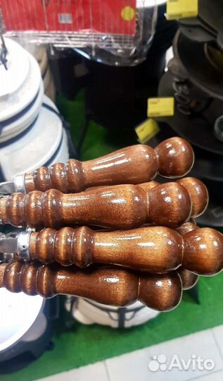 Шампура с деревянными ручками, 10 шт