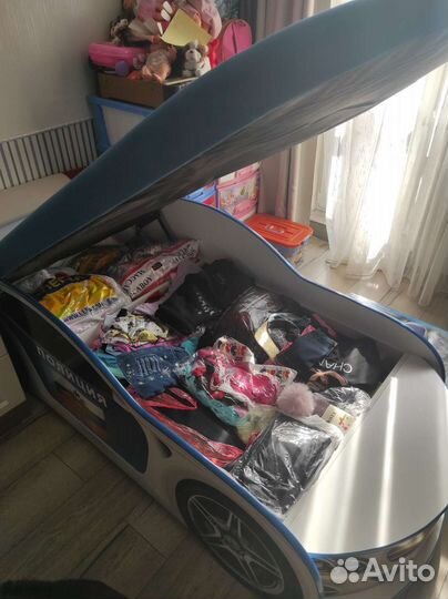 Детская кровать машина бу с матрасом