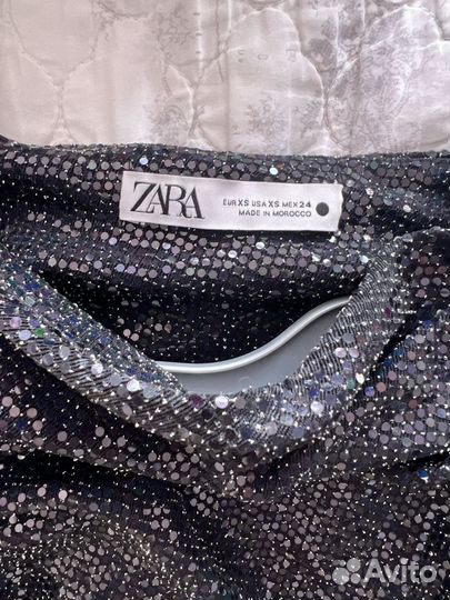 Вечернее платье мини zara