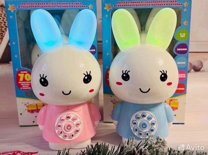 Развивающая игрушка - ночник зайка