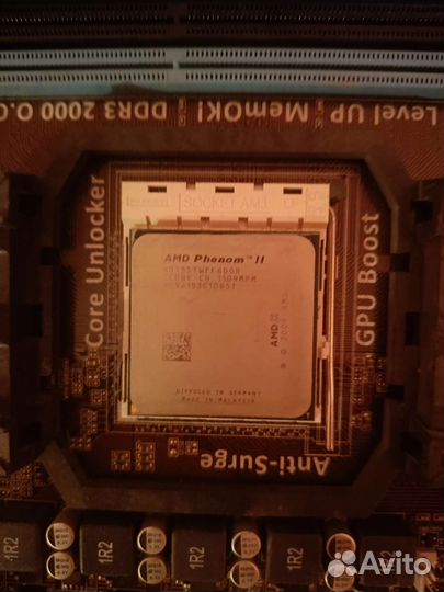 Мат.плата asus am3, проц amd phenom ii x6 1055t