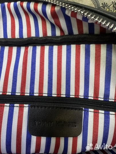 Кожаная мужская сумка Tommy Hilfiger А 4 формат