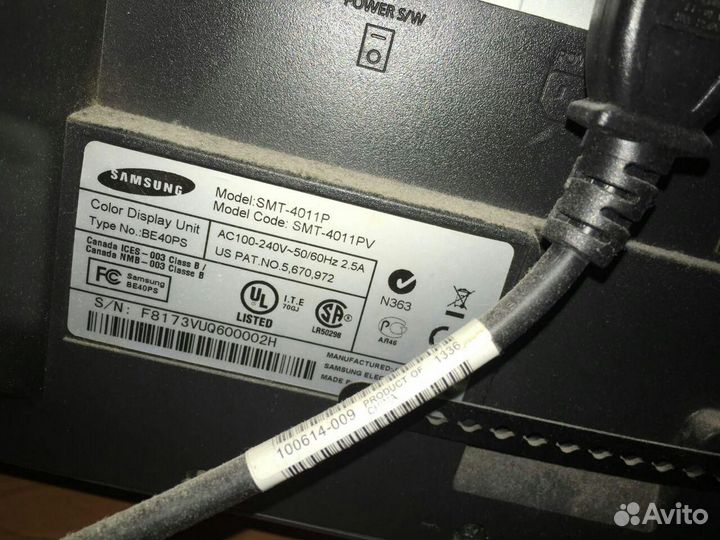 Монитор Samsung SMT-4011P диагональ 40 дюймов