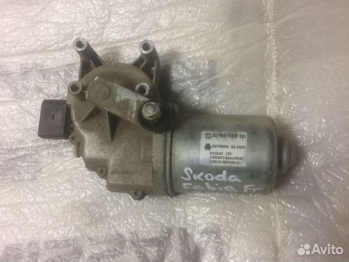 Skoda Fabia HB 2007-2015 Моторчик стеклоочистителя