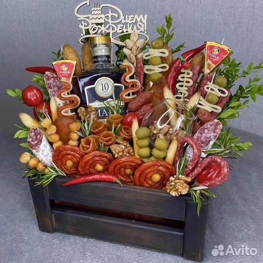 Съедобные букеты мужские