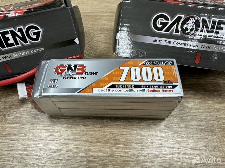 Аккумулятор для FPV дрона GNB 7000 mAh 6S 70С XT60