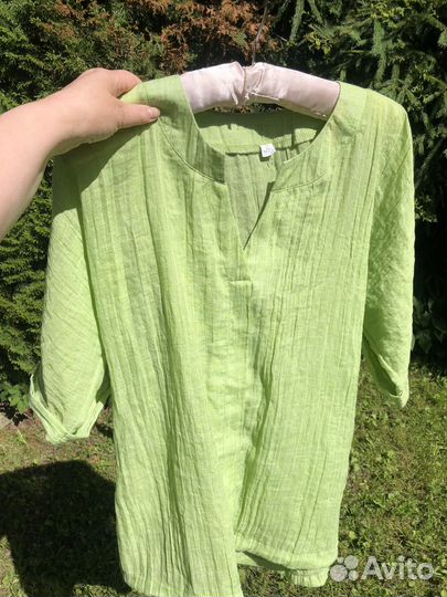 Летняя блузка, хлопок 50-52