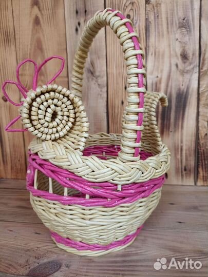 Корзина плетеная, декоративная-курочка
