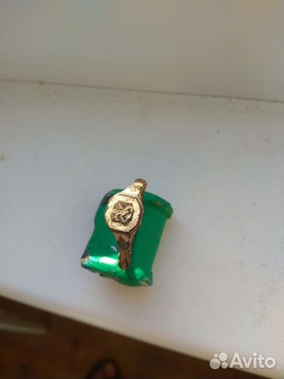 Перстень сольвычегодской эмалью