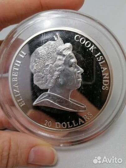 Серебряная монета Три богатыря