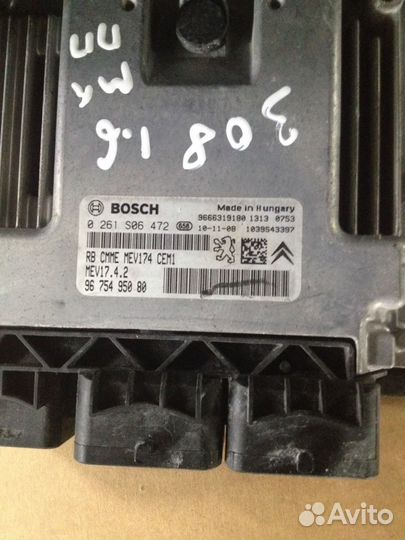 Эбу Peugeot 308 EP6 МКПП