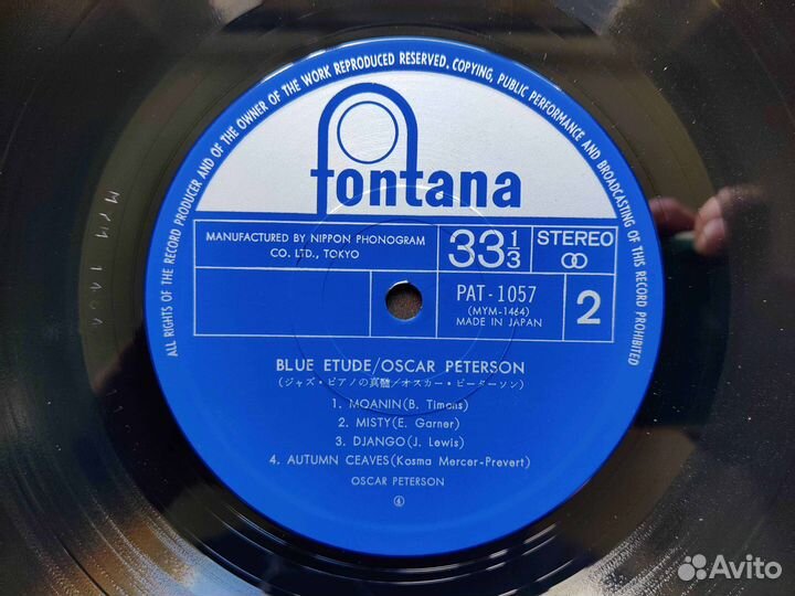 Oscar Peterson Blues Etude Japan 1974 винил джаз
