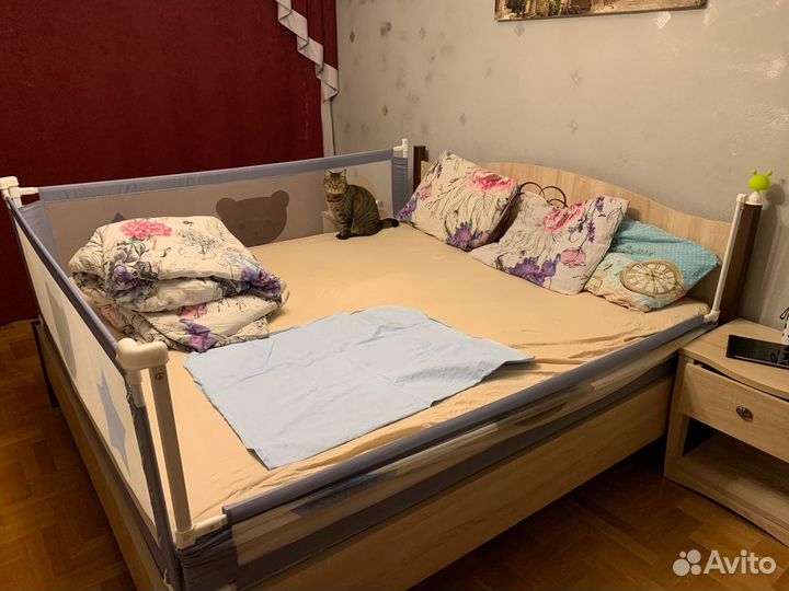 Бортики для кровати 180х200 уберегающие ребенка