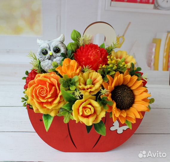 Букеты из мыла на 1 сентября