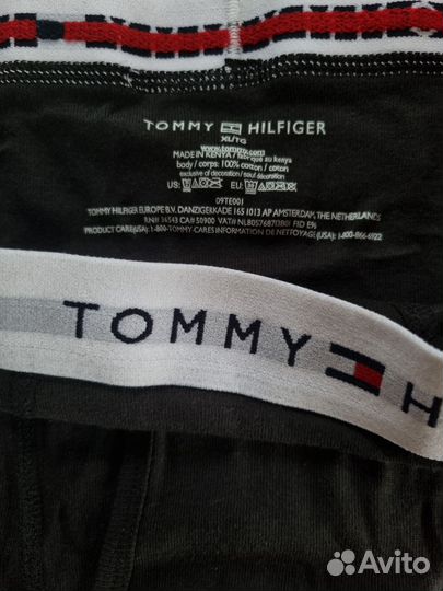 Боксеры трусы мужские Tommy Hilfiger черные