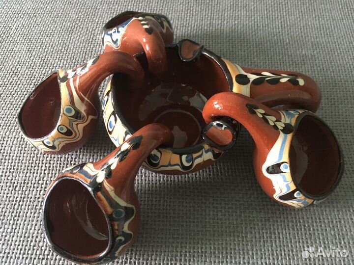 Набор керамики. Винтаж. Ручная работа. СССР