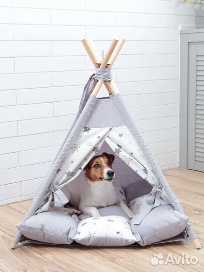 Лежанка домик для собаки