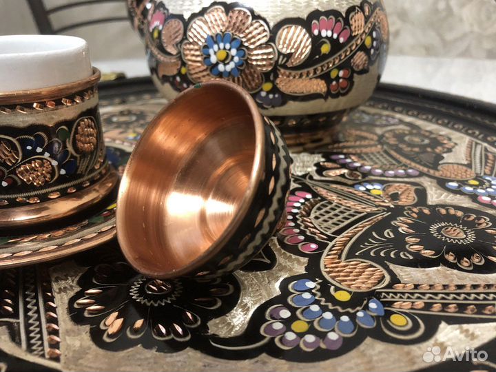 Сервиз из Мармариса, ручная работа Латунь