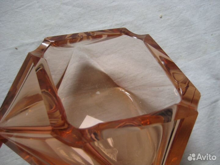 Пепельница СССР (карамельное стекло)