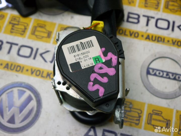 Ремень безопасности передний правый Вольво V60