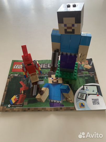 Lego Minecraft 21148 Стив с попугаем Оригинал