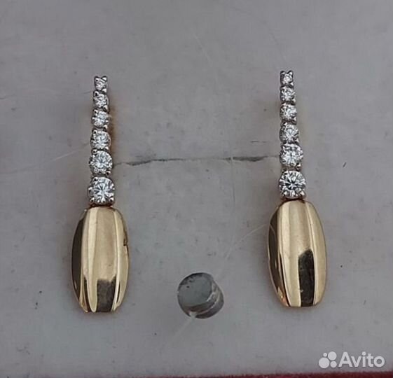 Золотые серьги 585 пробы