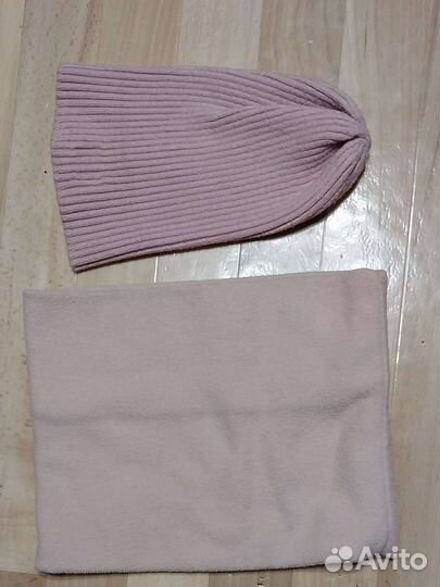 Комплект шапка и снуд для девочки