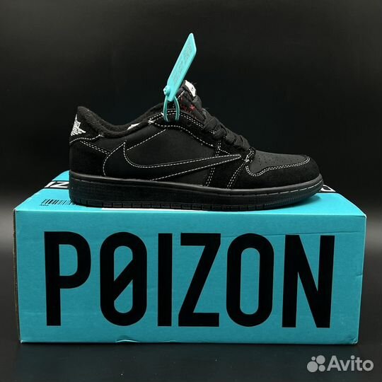 Кроссовки air jordan travis scott black phantom