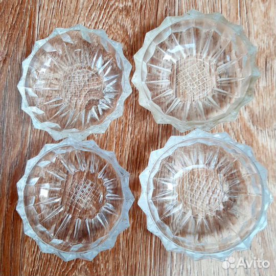 Ваза ладья.Розетки.хрусталь СССР