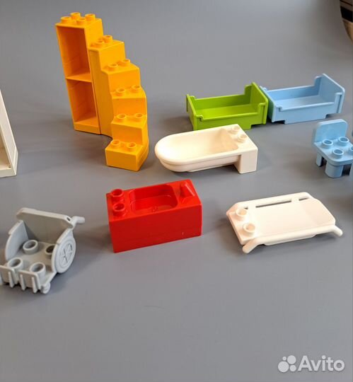 Lego Duplo поштучно детали мебель предметы быта