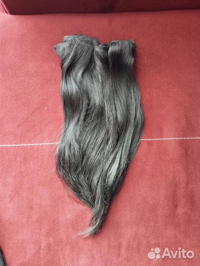 Волосы на заколках натуральные