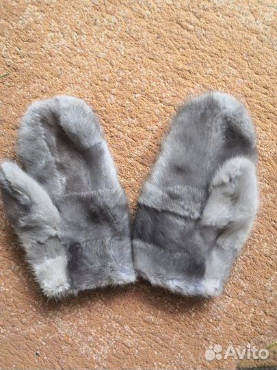 Варежки из норки