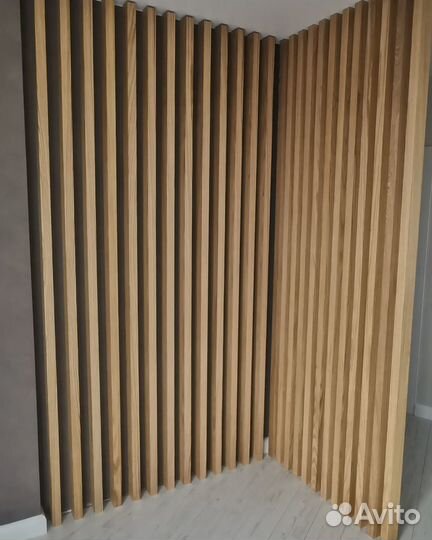 Перегородка из бруска баффели