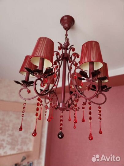 Люстра потолочная италия бу